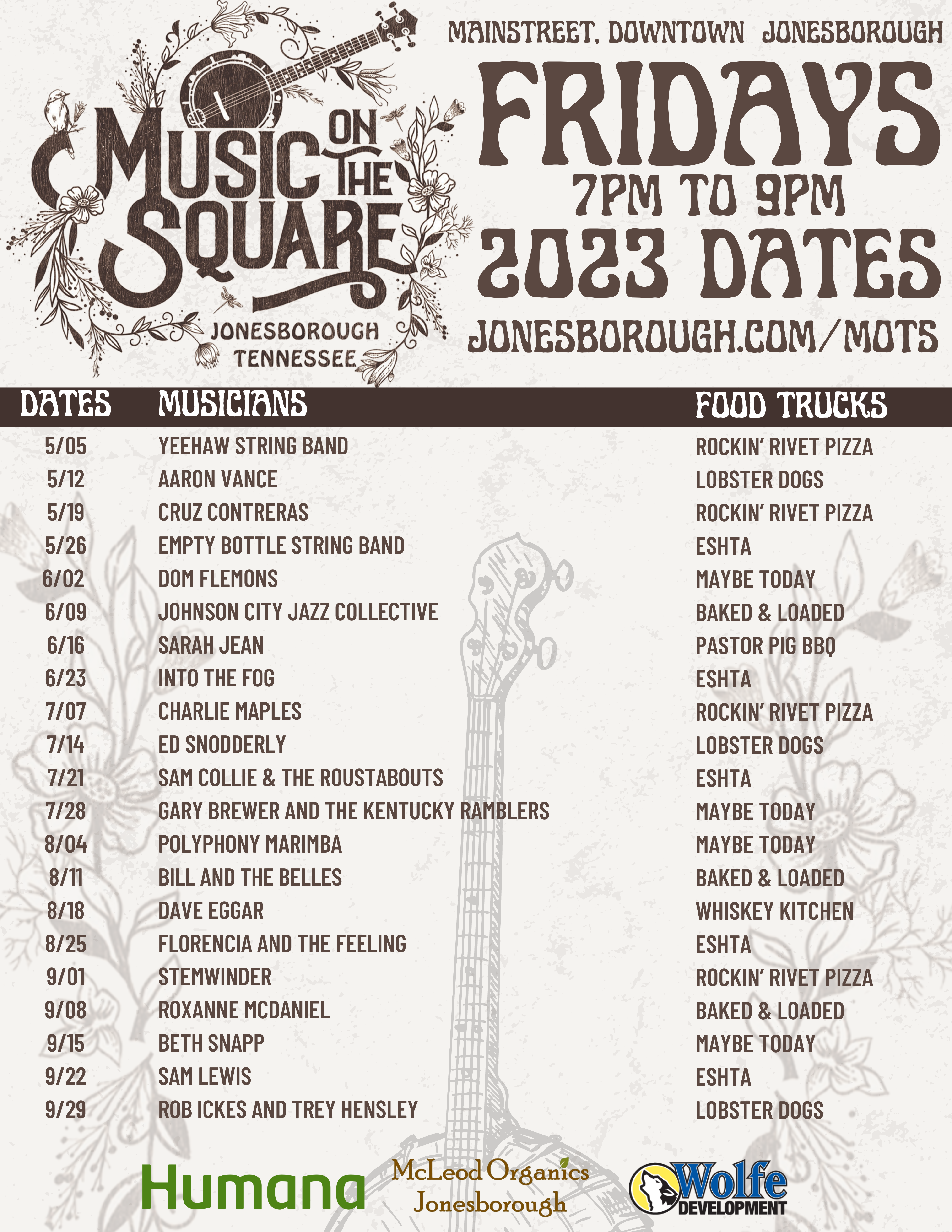 Music on the Square card